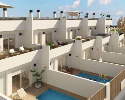 Geschakelde woningen te koop vlakbij het strand in San Pedro del Pinatar, Murcia, Spanje
