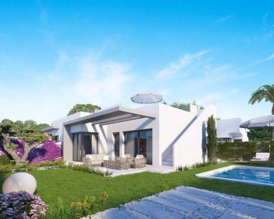 Moderne half vrijstaande villa te koop op golfbaan in Orihuela, Alicante