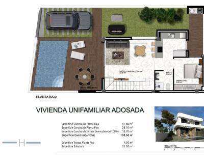 Új építésű ingatlan - Sarokház - Los Montesinos