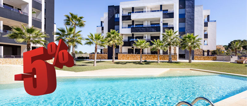 Launch offer! New build apartments for sale in Orihuela Costa 