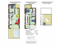 Új építésű ingatlan - Ikerház - Orihuela Costa - Villamartin