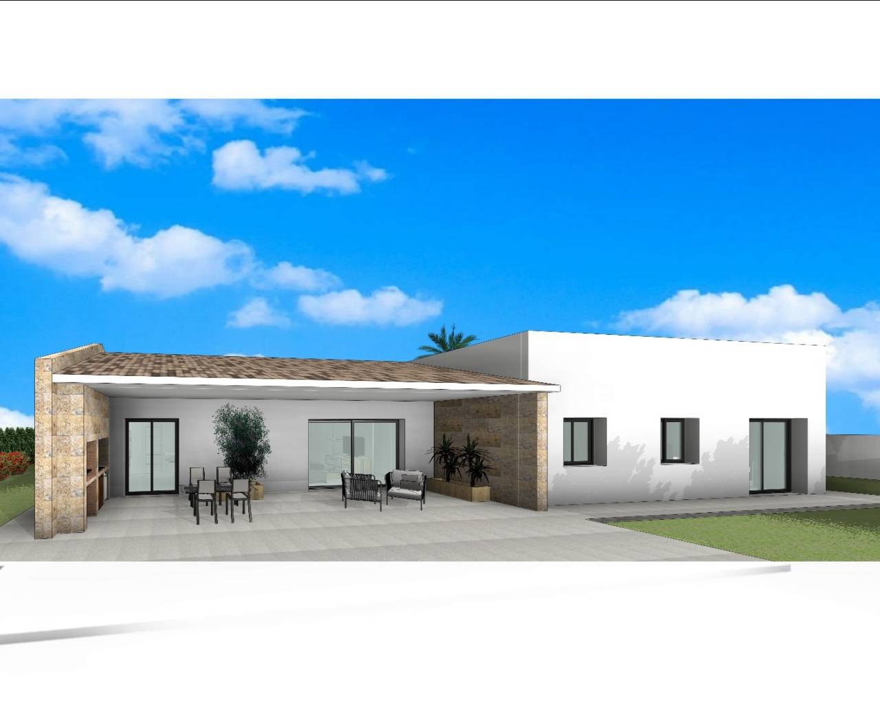 Chalet independiente - Nueva construcción - Hondón de las Nieves - Oasis