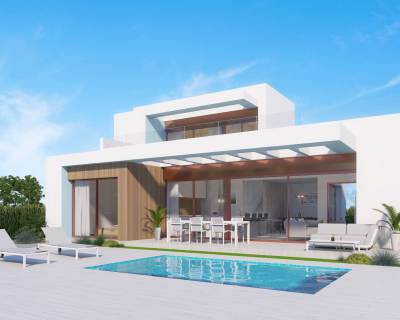 Eladó új építésű villa a Vistabella golfpályán, Orihuela, Alicante, Spanyolország