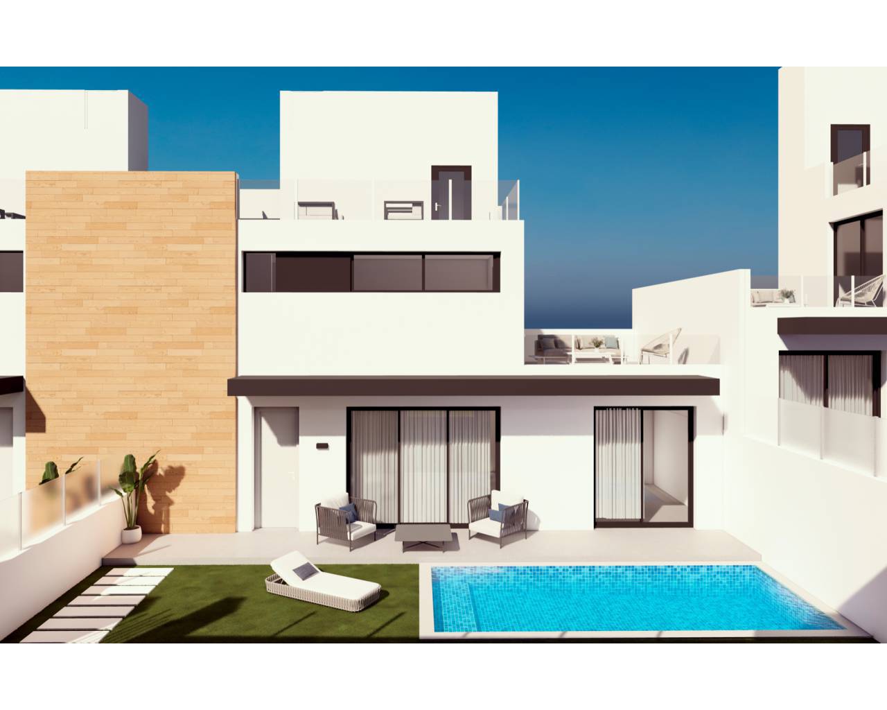 Half vrijstaande villa - Nieuwbouw - Orihuela Costa - Villamartin