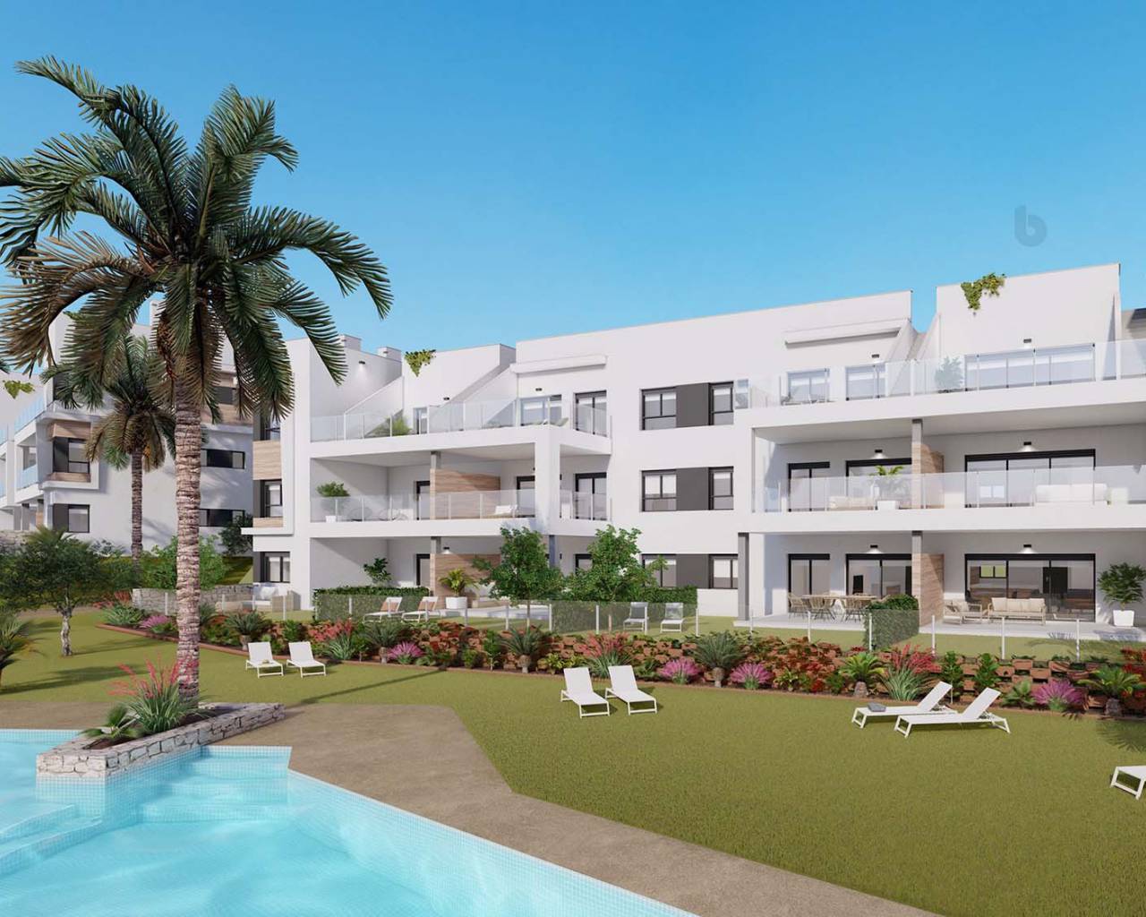 Modern apartment front line on the golf course for sale in Pilar de la Horadada, Alicante
