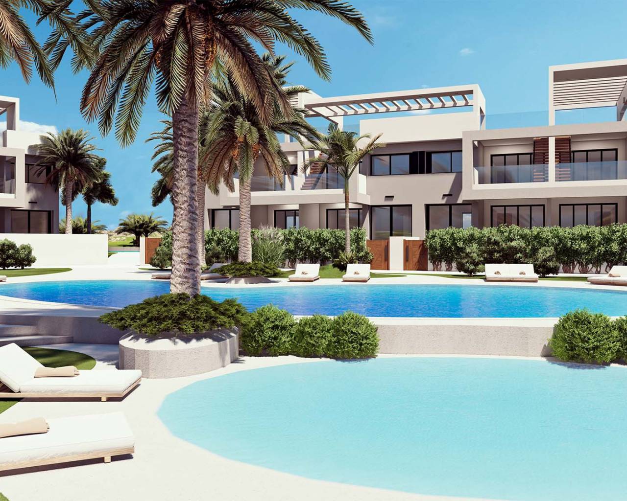 Modern apartment with pool for sale in Torrevieja, Alicante, Spain