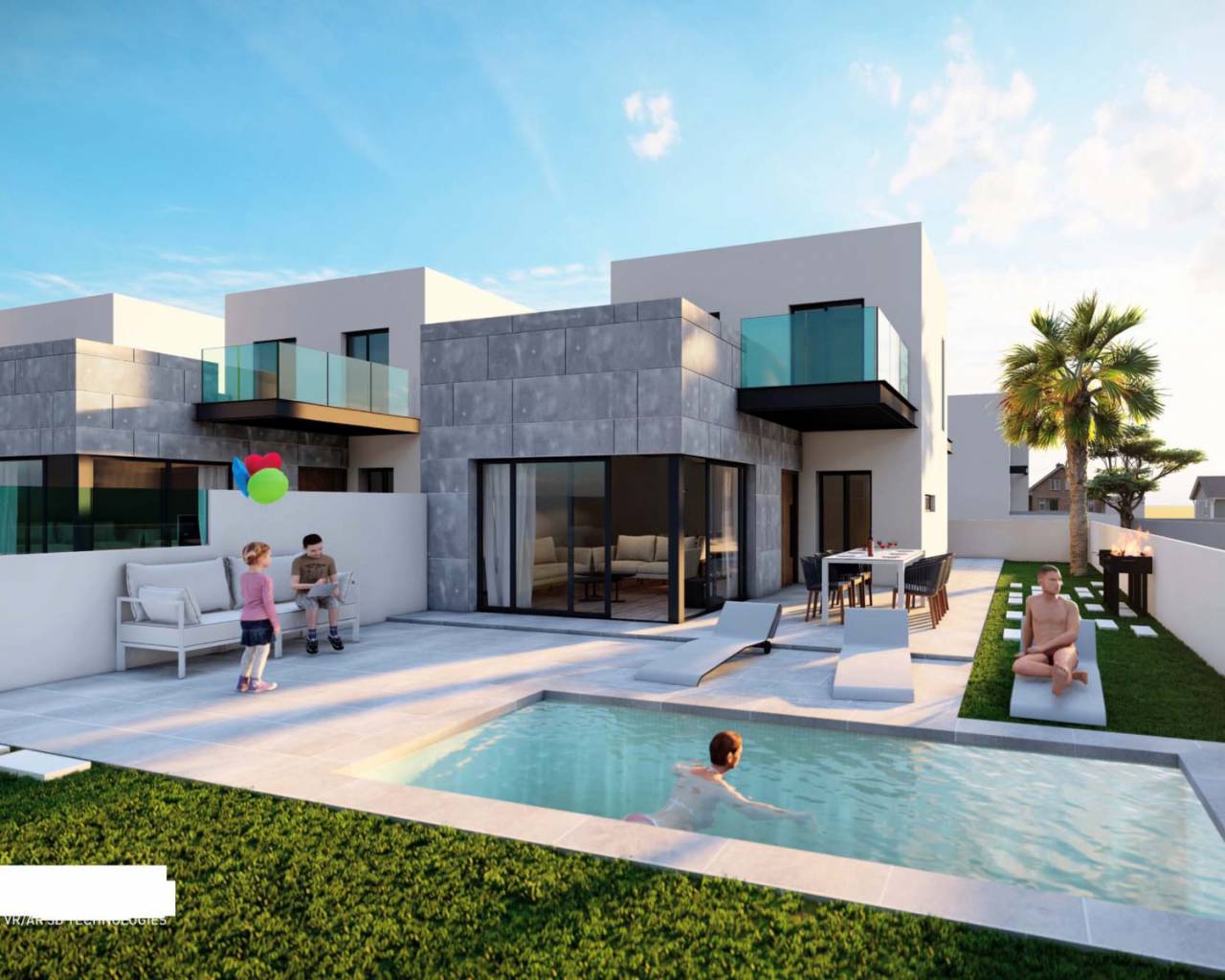 Moderne Villa mit Pool zu verkaufen in Torrevieja, Alicante, Spanien
