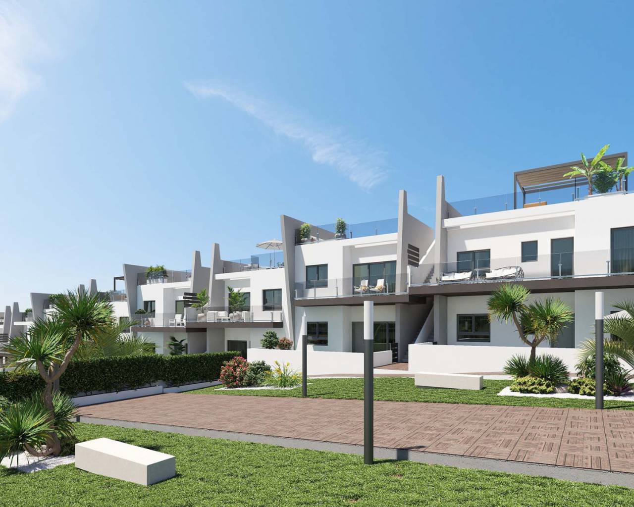 Moderne Wohnung mit Gemeinschaftspool zu verkaufen in San Miguel de Salinas, Alicante, Spanien