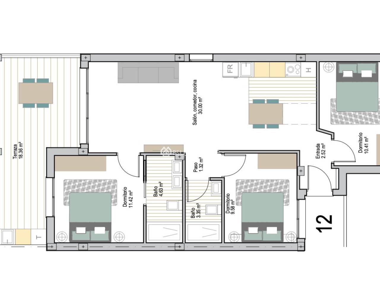 Neubauimmobilien - Appartement -
Torre Pacheco - Dolores