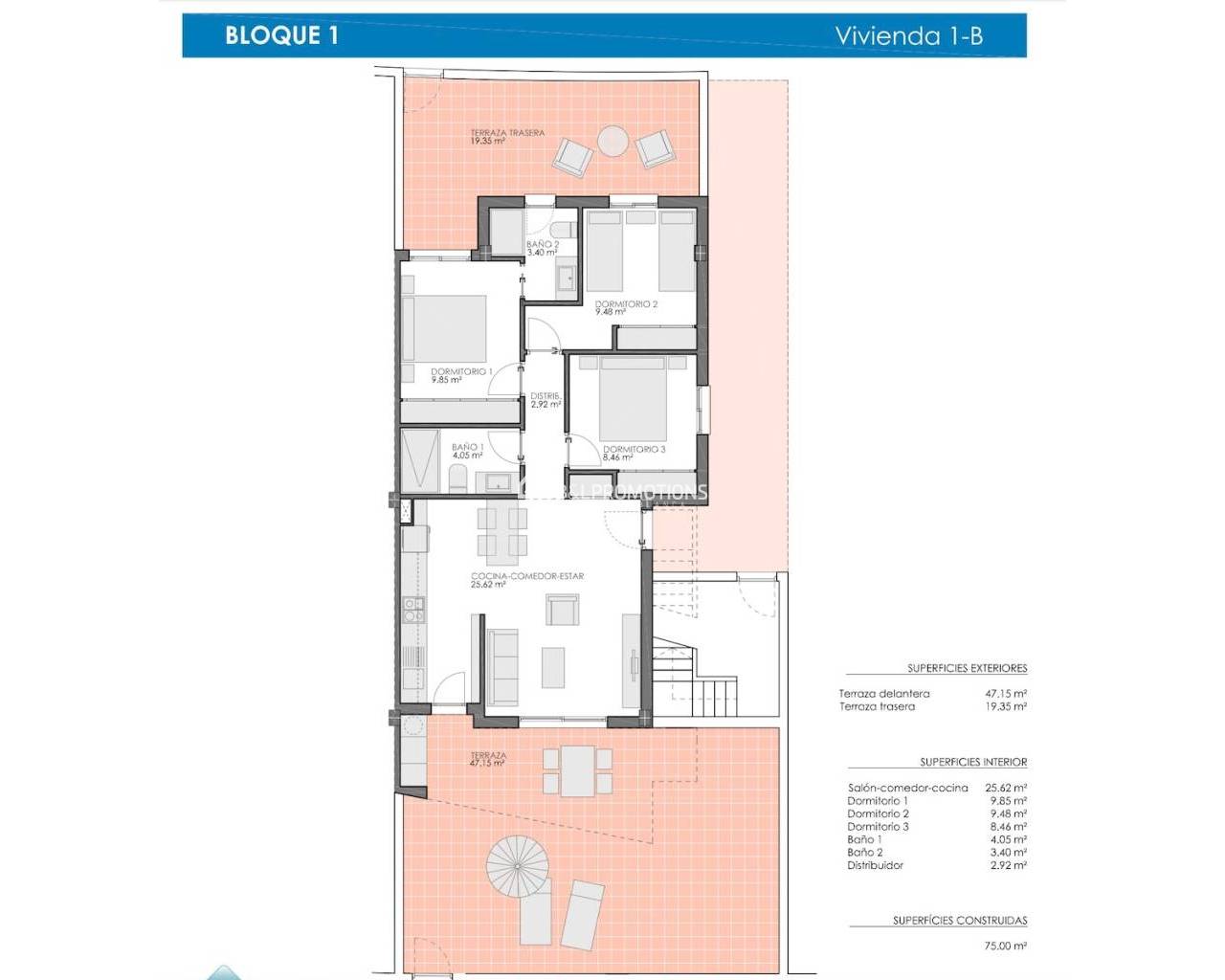 Neubauimmobilien - Bungalow -
Pilar de la Horadada - Lo Romero