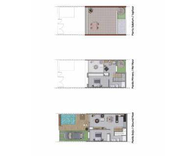 Neubauimmobilien - Reihenhaus / Duplex - Pilar de la Horadada