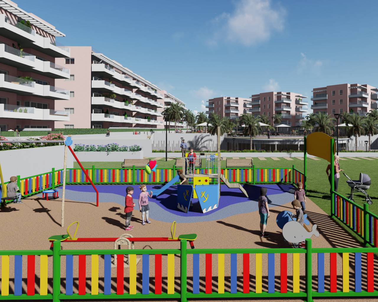 New build apartments for sale in Guardamar del Segura nearby the beach, Alicante, Spain