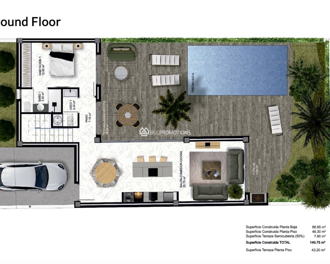 New build - Semi detached villa -
Heredades