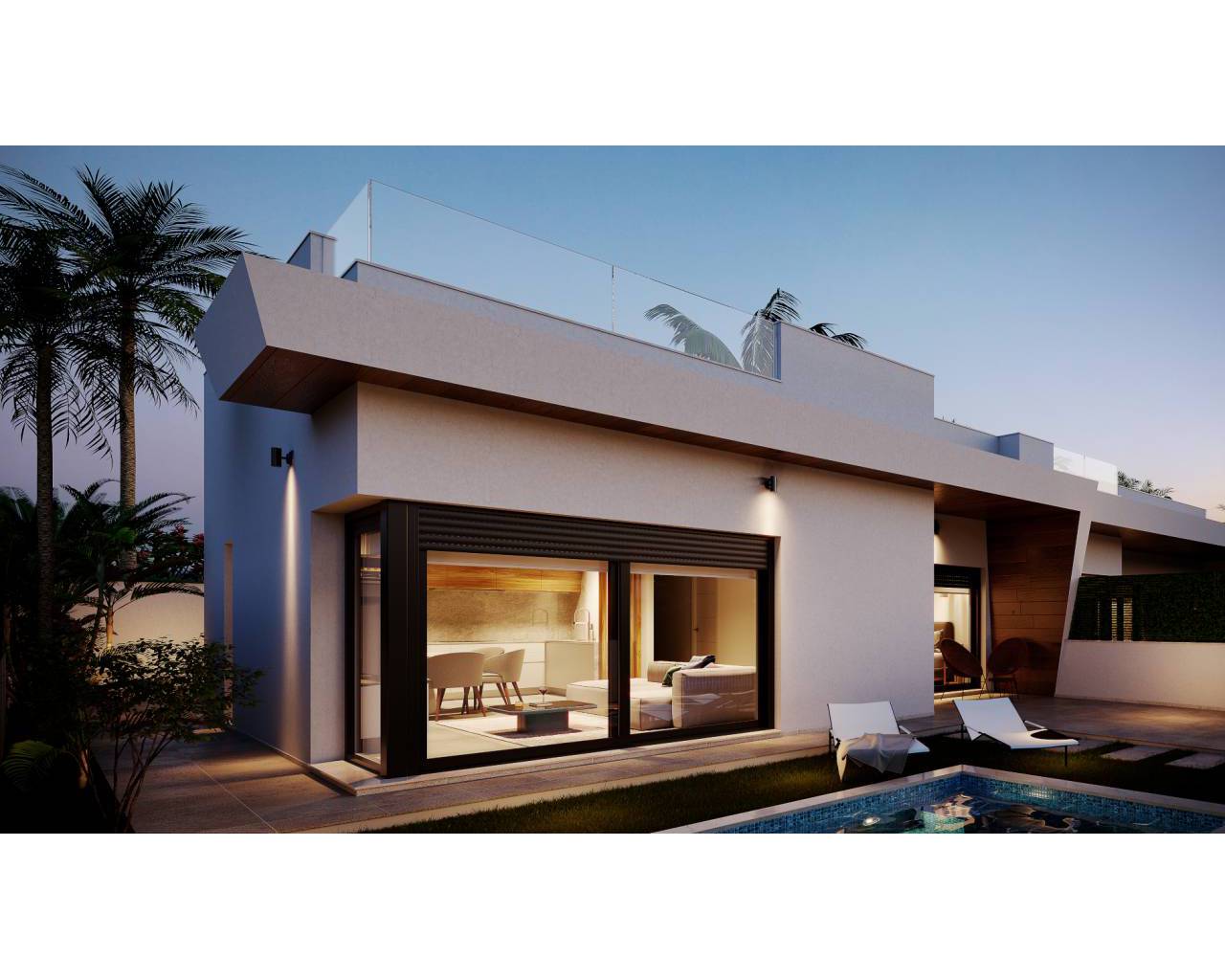New build - Semi detached villa - Los Alcazares - Roda Golf