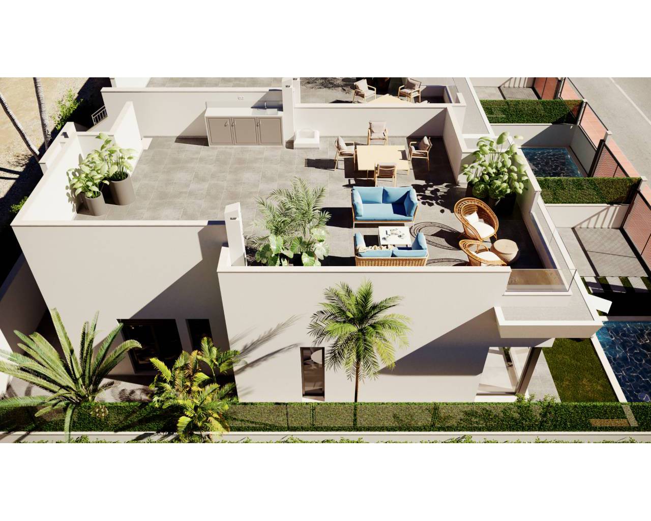 New build - Semi detached villa - Los Alcazares - Roda Golf
