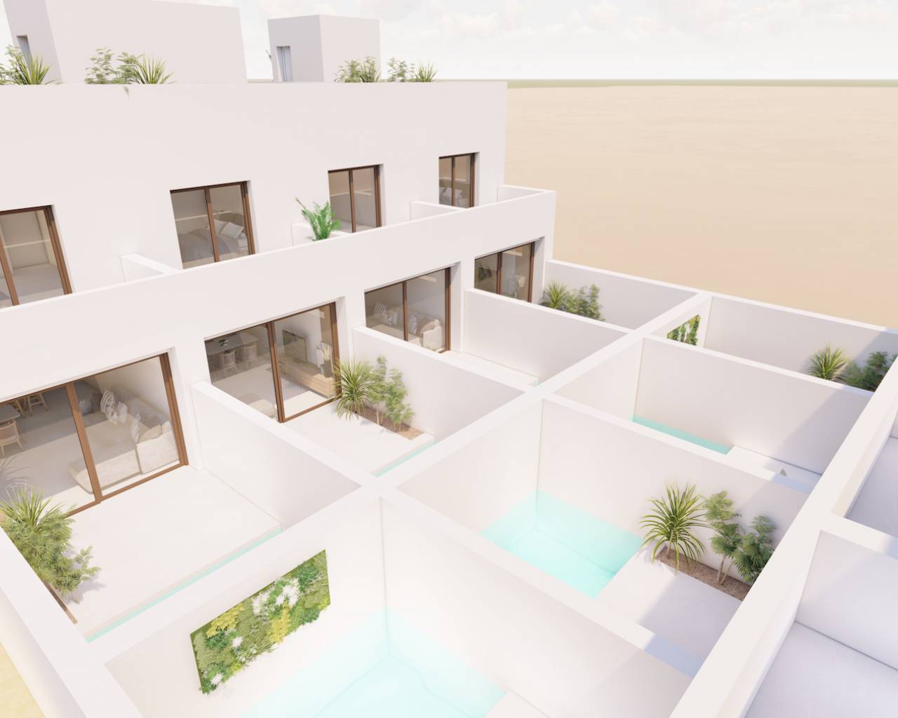 New build - Semi detached villa - San Javier