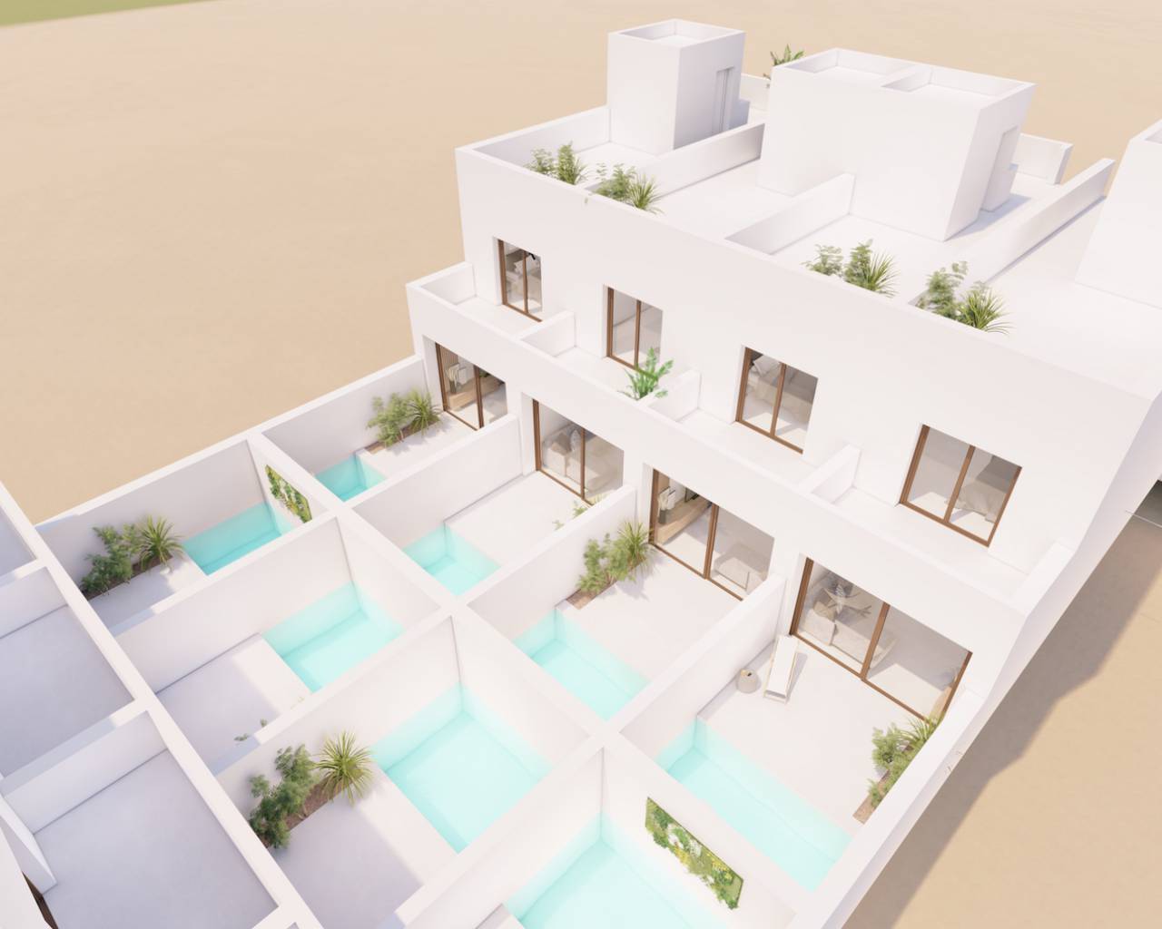 New build - Semi detached villa - San Javier