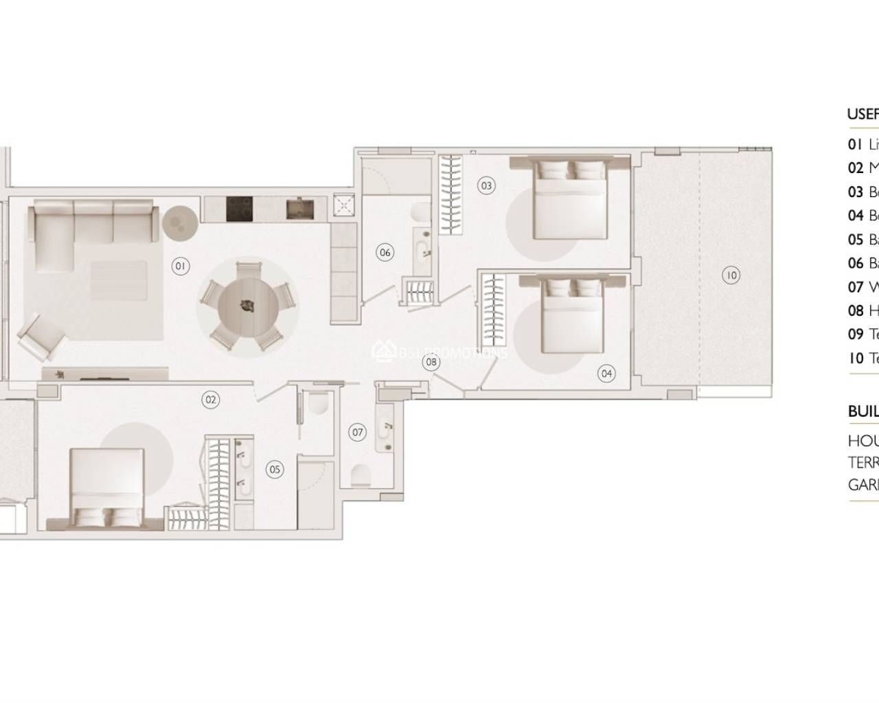 Nieuwbouw - Penthouse -
Orihuela Costa - Las Colinas Golf