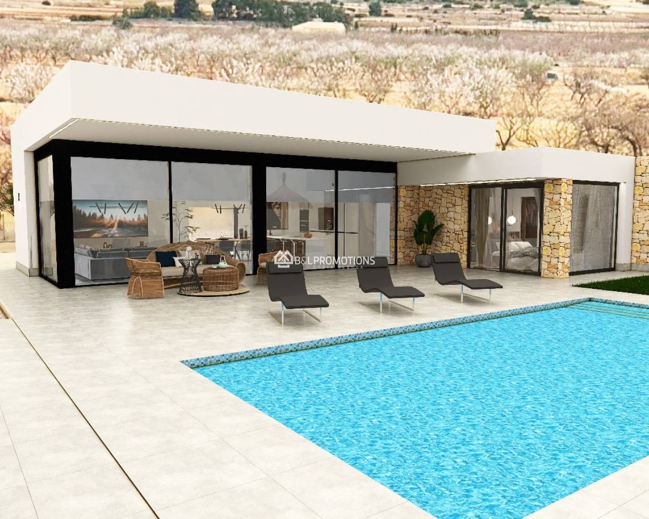 Nieuwbouw - Vrijstaande villa -
Alicante - Pinoso