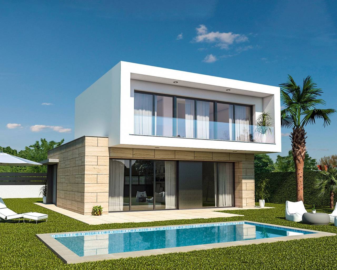 Nieuwbouw - Vrijstaande villa - Los Alcazares - Roda Golf