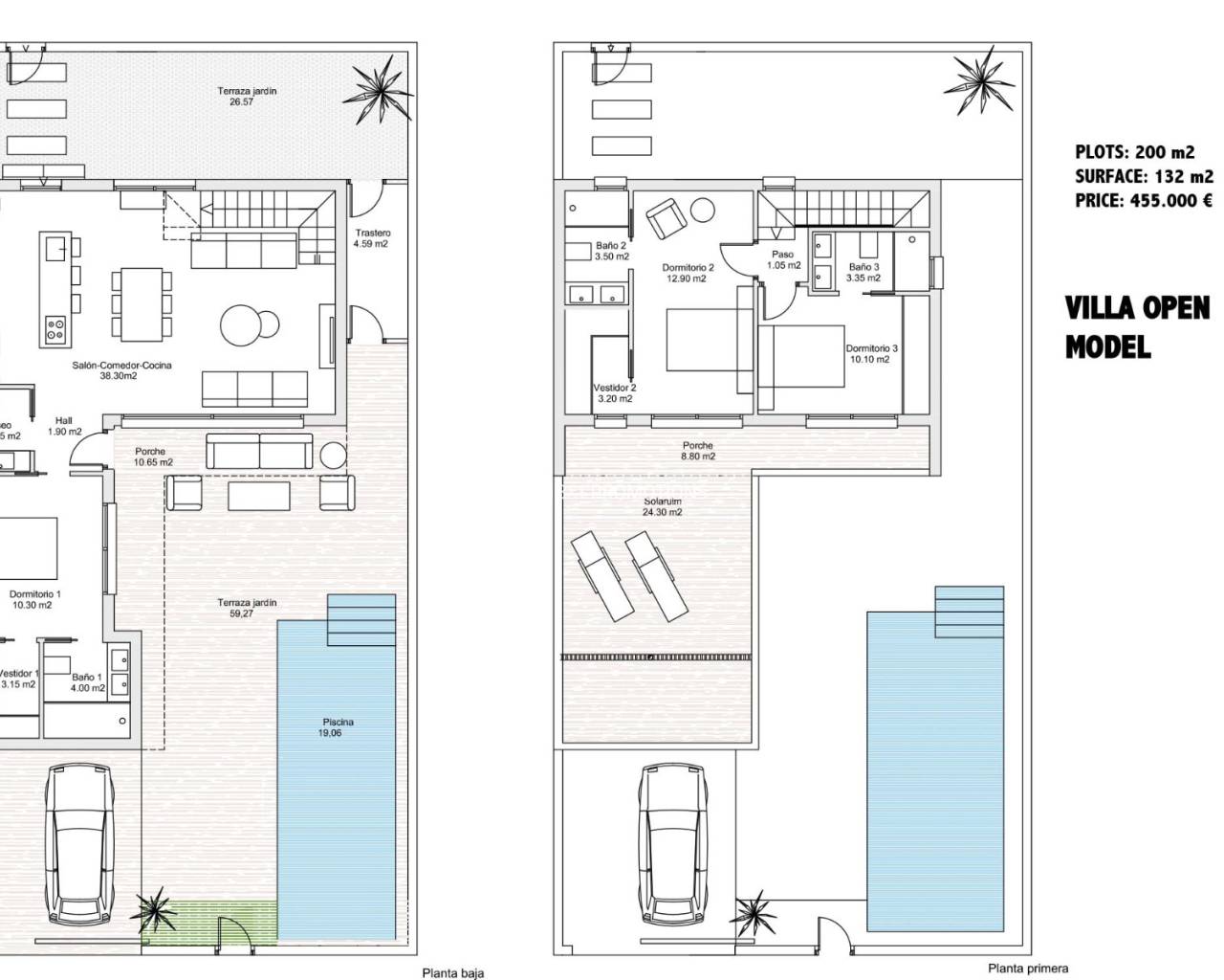 Nieuwbouw - Vrijstaande villa -
San Javier - Santiago de la Ribera