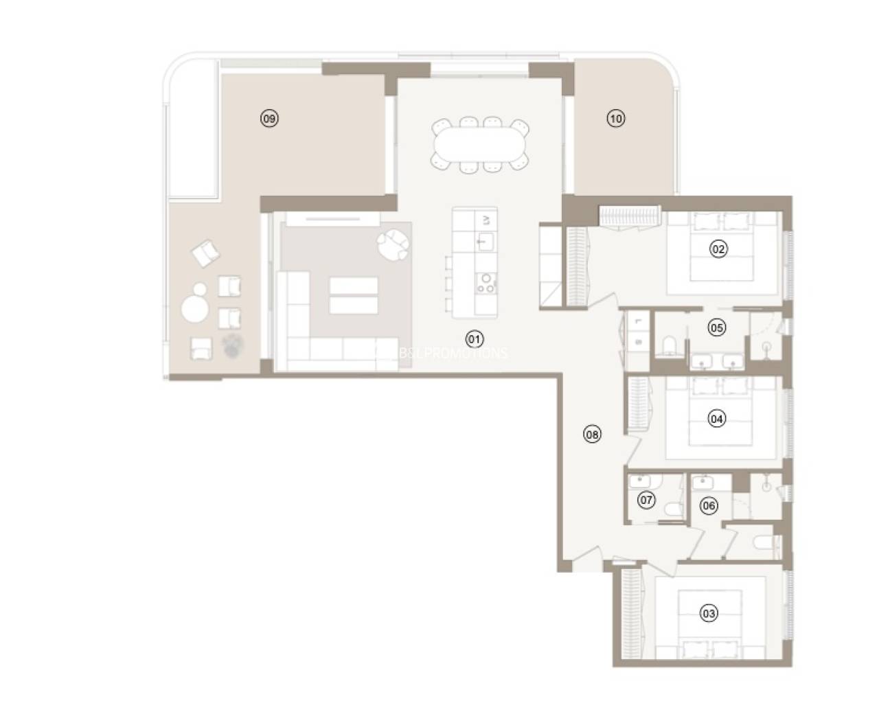 Nouvelle construction - Appartement -
Orihuela Costa - Las Colinas Golf