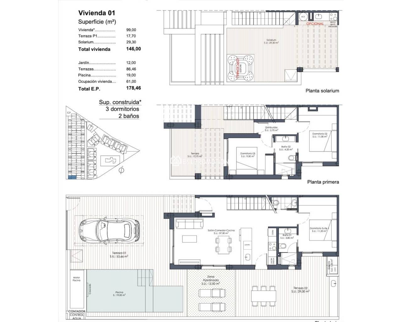 Nouvelle construction - Quad-maison -
Los Alcázares - Serena Golf