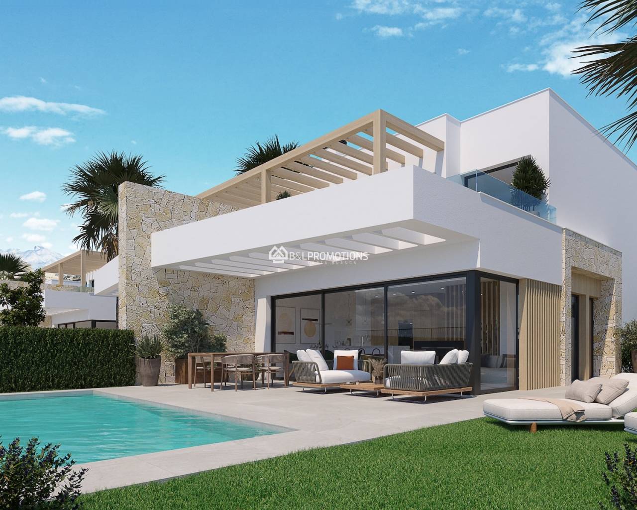 Nueva construcción - Chalet pareado -
Montforte del Cid - Font del Llop Golf