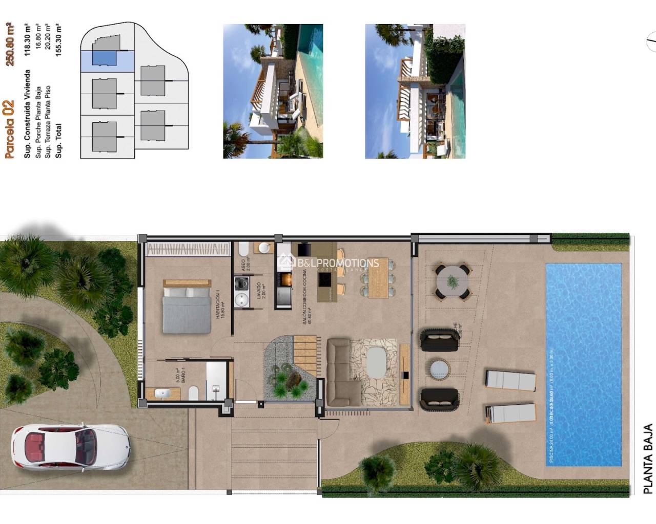 Nueva construcción - Chalet pareado -
Montforte del Cid - Font del Llop Golf