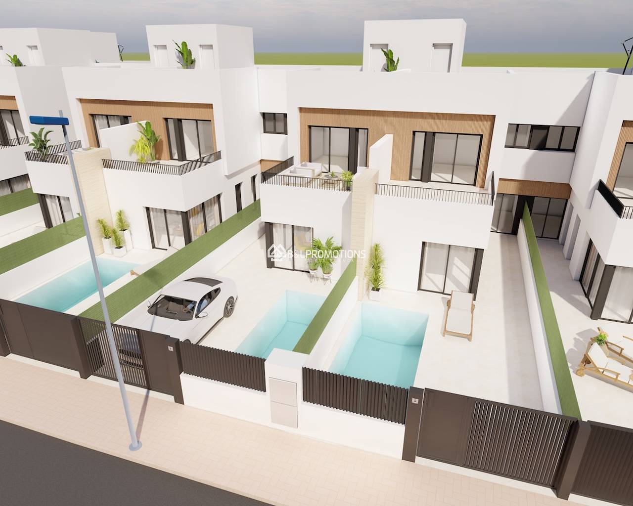 Nueva construcción - Chalet pareado -
San Javier - Santiago de la Ribera