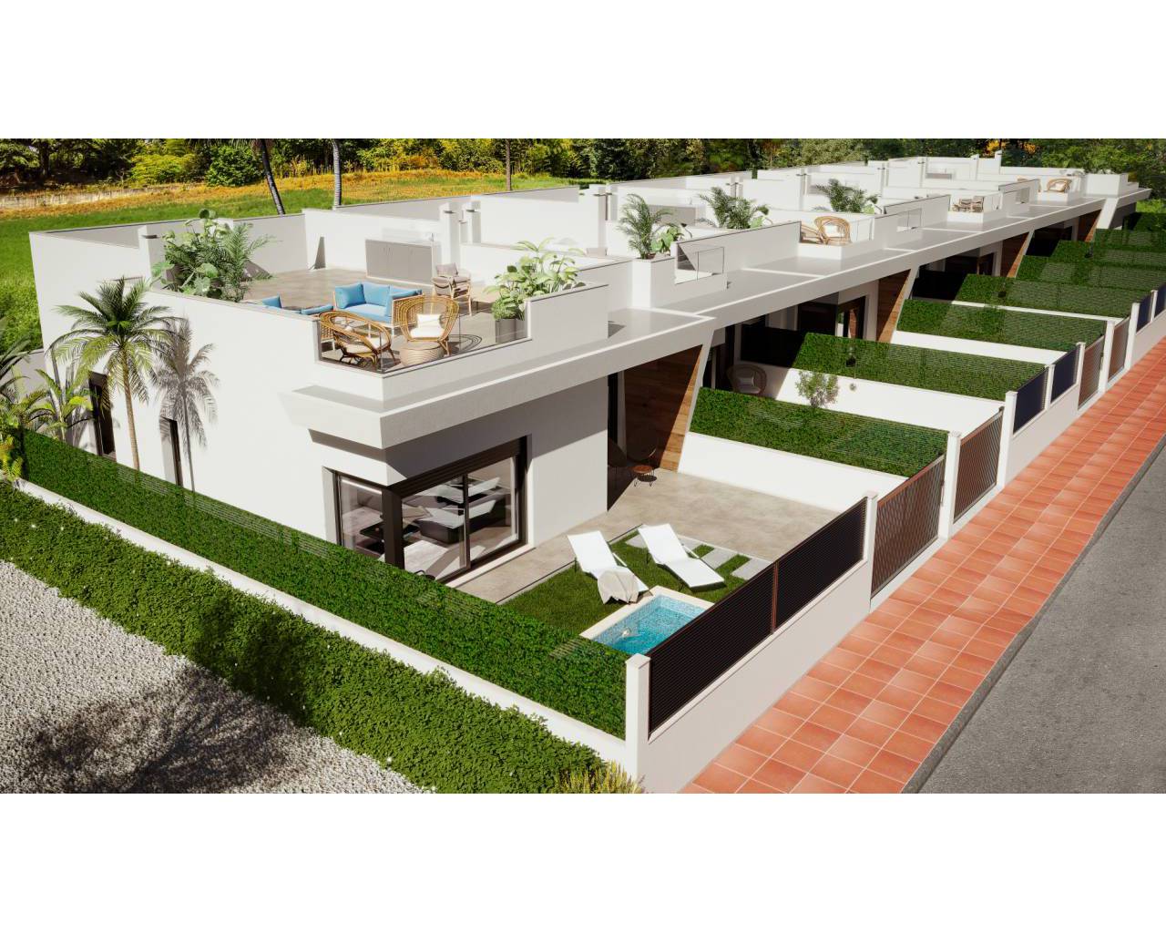 Semi detached villa - New build - Los Alcazares - Roda Golf