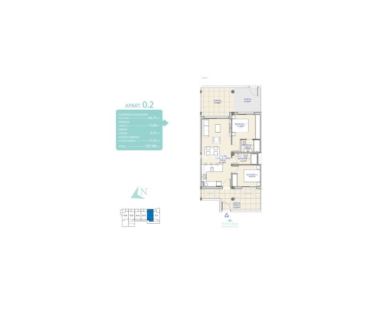 Új építésű ingatlan - Apartman -
Los Alcázares - Serena Golf