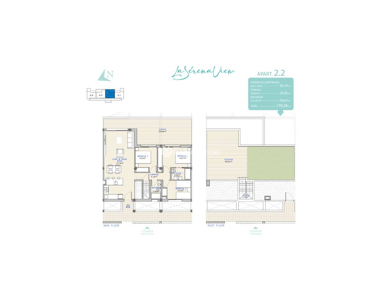 Új építésű ingatlan - Apartman -
Los Alcázares - Serena Golf