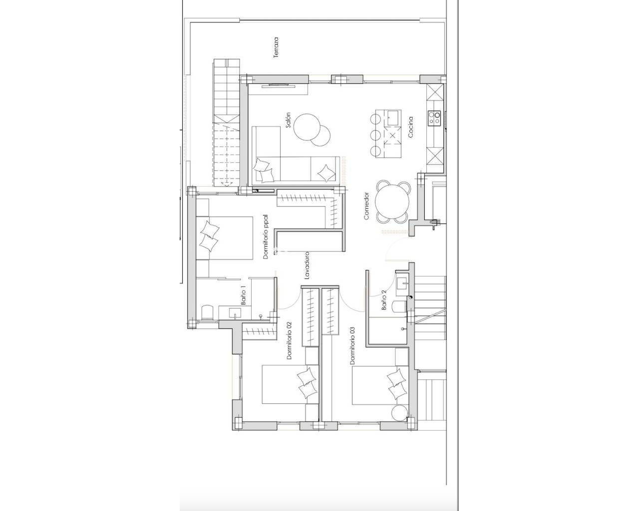 Új építésű ingatlan - Apartman -
Torre Pacheco - Santa Rosalia