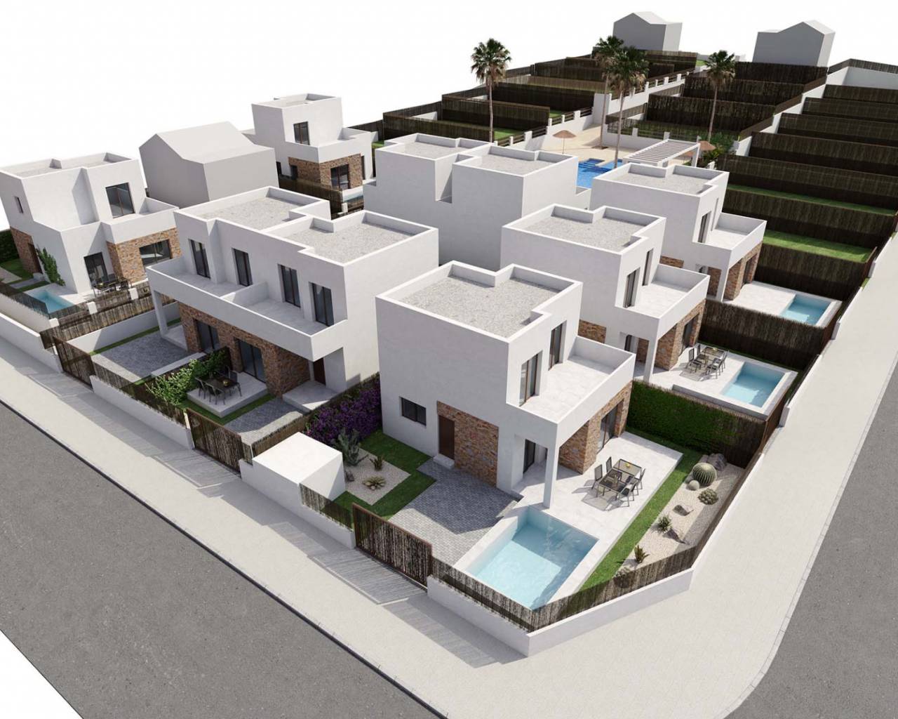 Új építésű ingatlan - Sarokház - Orihuela Costa - Villamartin Golf
