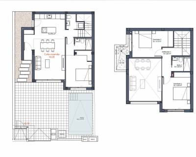 Új építésű ingatlan - Sorház / Duplex - Daya Vieja