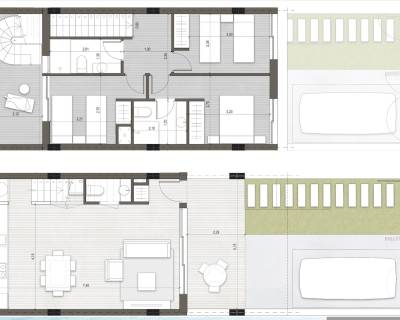 Új építésű ingatlan - Sorház / Duplex - Pilar de la Horadada