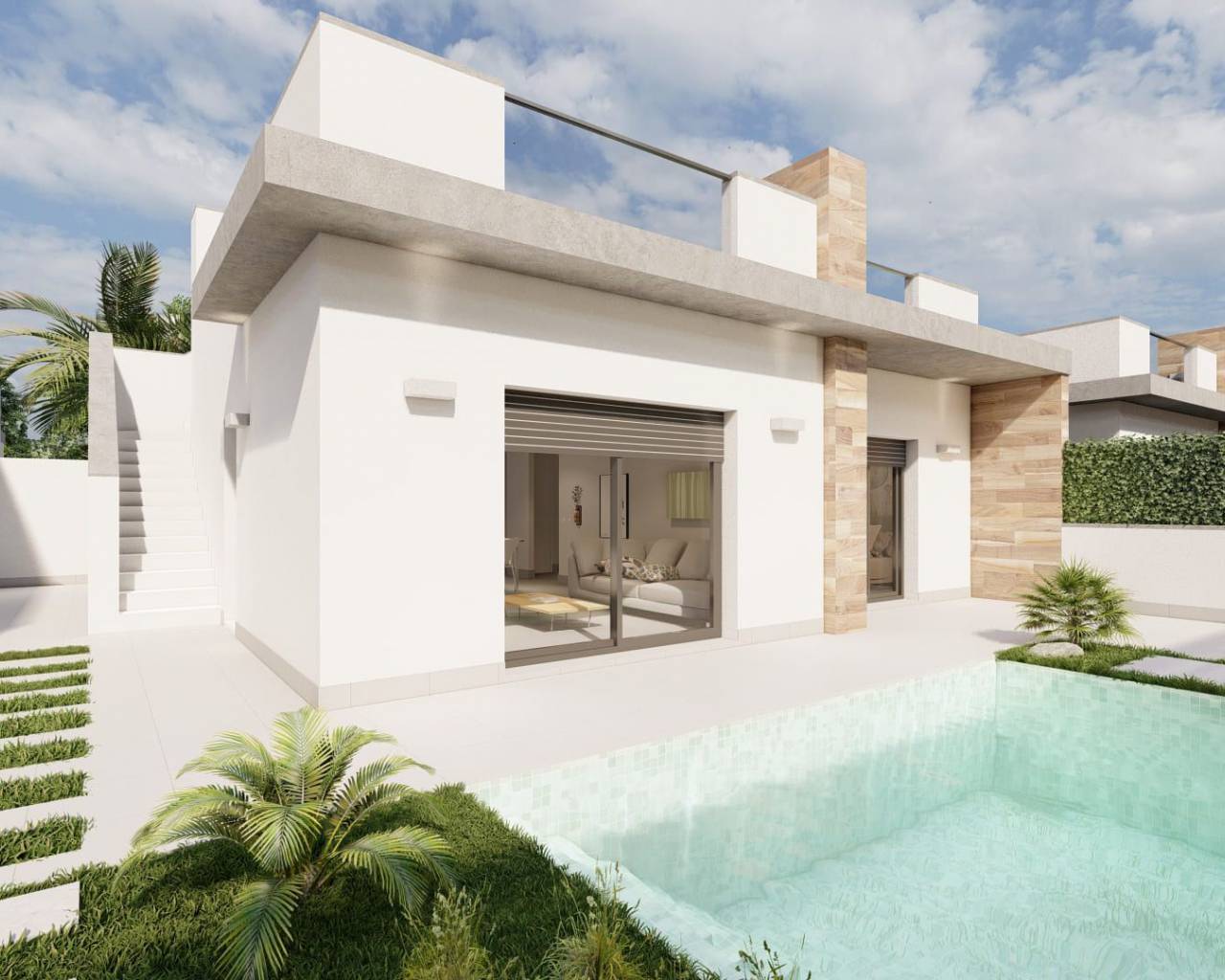 Villa individuelle moderne avec piscine à vendre à Roldan, Murcie, Espagne