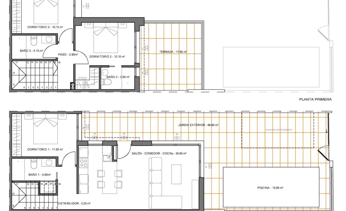 Nueva construcción - Chalet pareado -
San Javier - Santiago de la Ribera