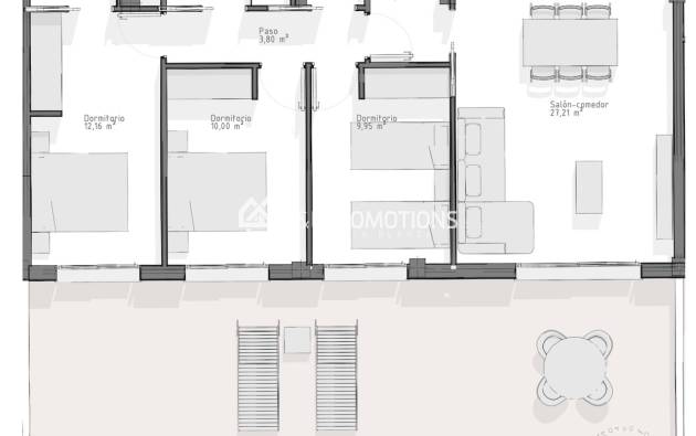 Nouvelle construction - Appartement -
Aguilas - Terrazas de Levante