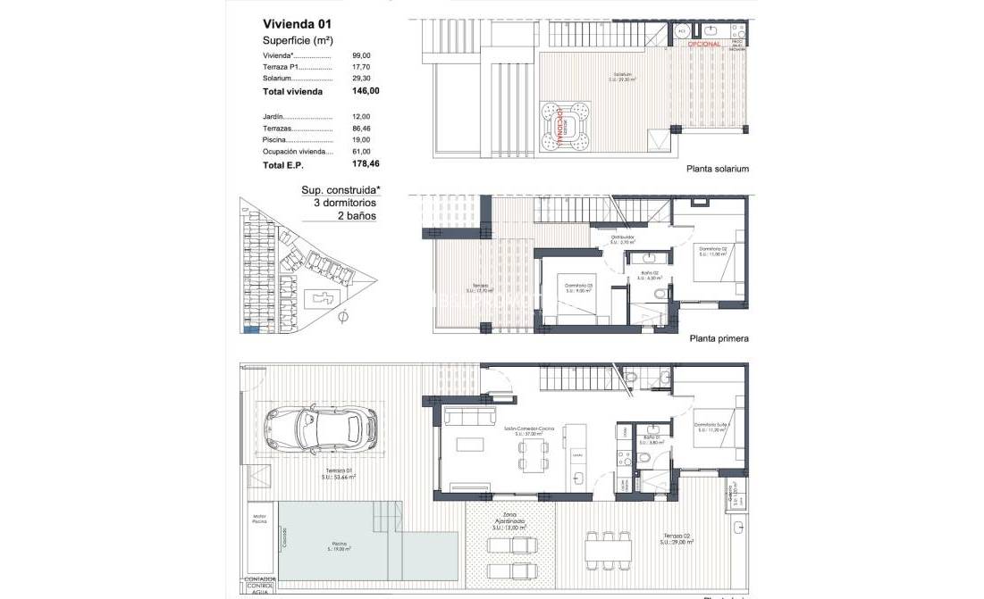 Neubauimmobilien - Quattrohaus -
Los Alcázares - Serena Golf
