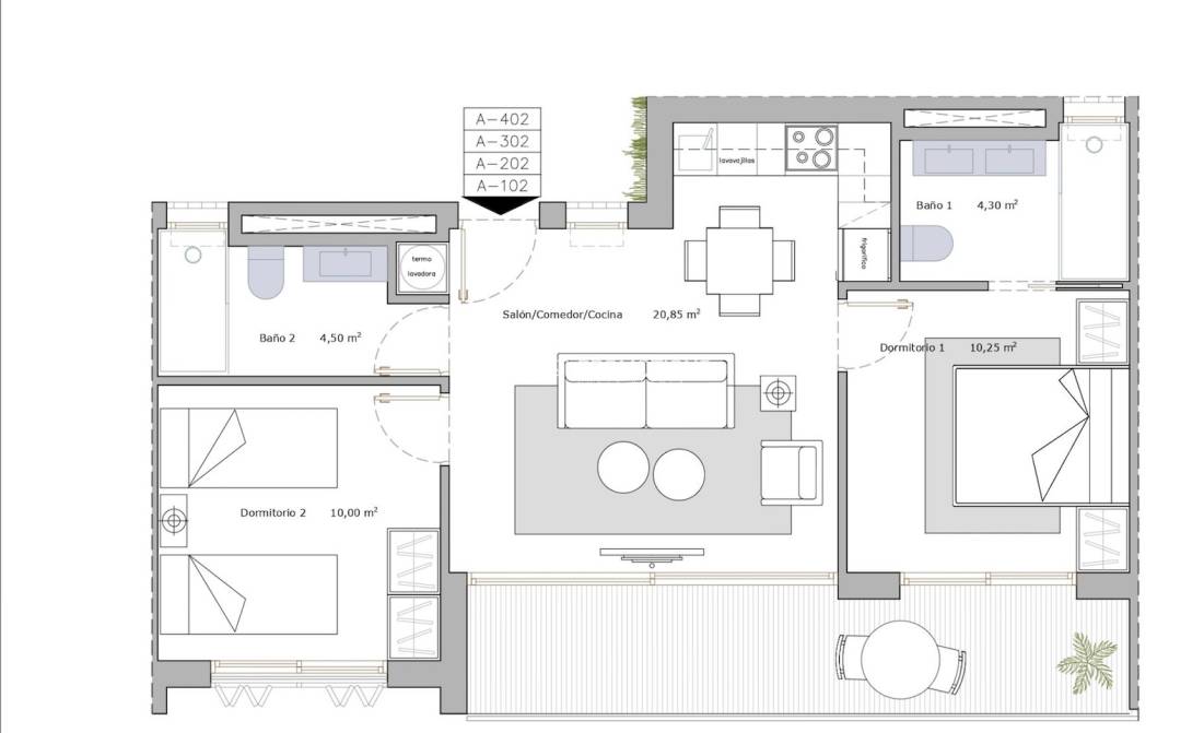 Új építésű ingatlan - Apartman -
San Pedro del Pinatar - Lo Pagan